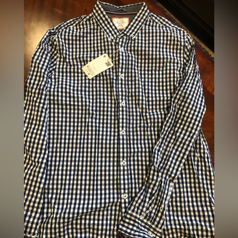 NWT Cactus Man mens slim fit long sleeve dress shirt size xl